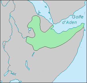 Carte du sultanat d'Adal