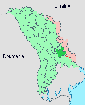 carte du raïon d'Anenii Noi
