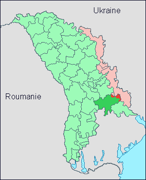 carte du raïon de Căușeni