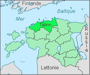 carte du comté de Harju