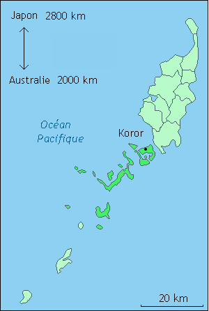 carte de Koror