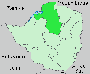 Carte du Mashonaland oriental