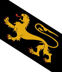 drapeau détail lion