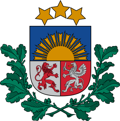 Armoiries de la Lettonie